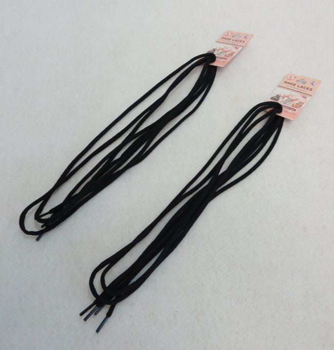 ''54'''' Round SHOE Strings [Black]''